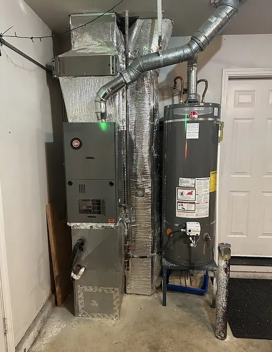 Completed furnace and water heater install
